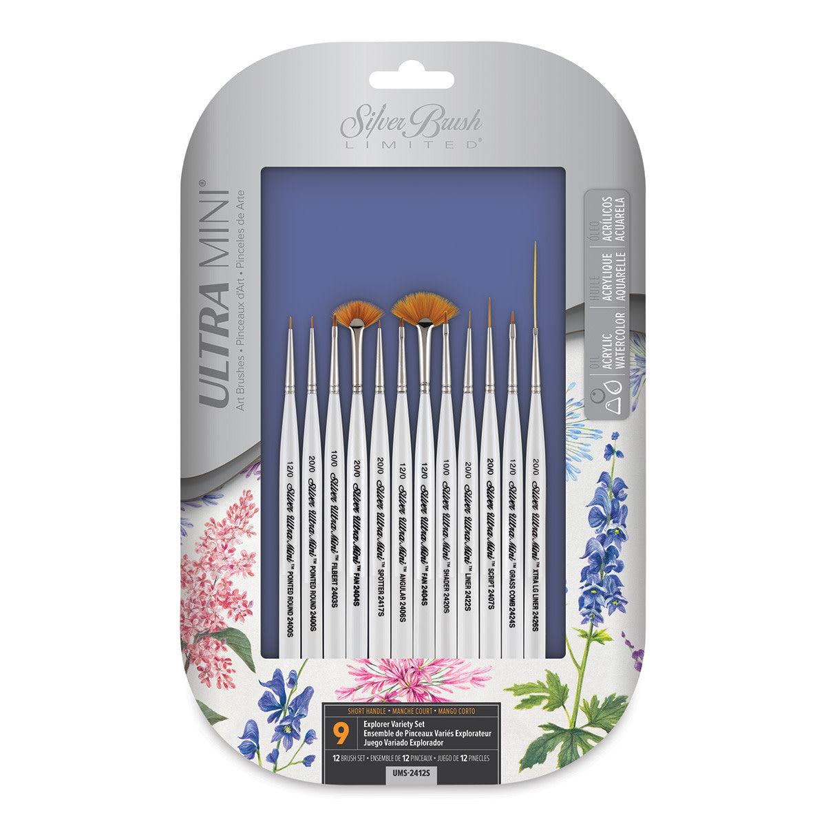 Ultra Mini® Miniature Detail 12 Pc Paint Brush Set