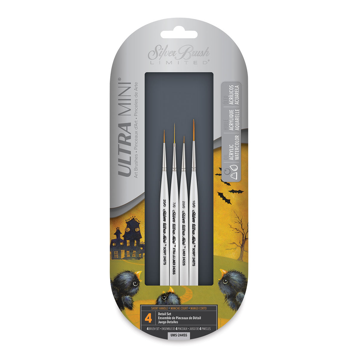Ultra Mini® Detail 4pc Paint Brush Set