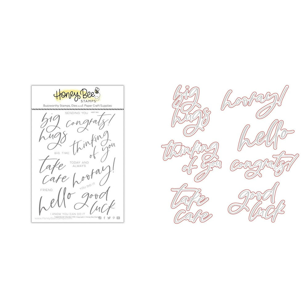 Thinking Of You Big Time Stamp Set and Coordinating Honey Cuts Bundle