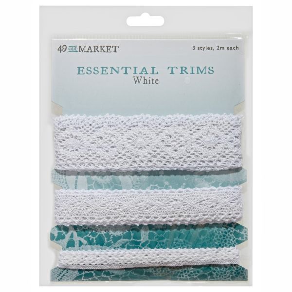 49 and Market Essential Trims - White - Honey Bee Stamps