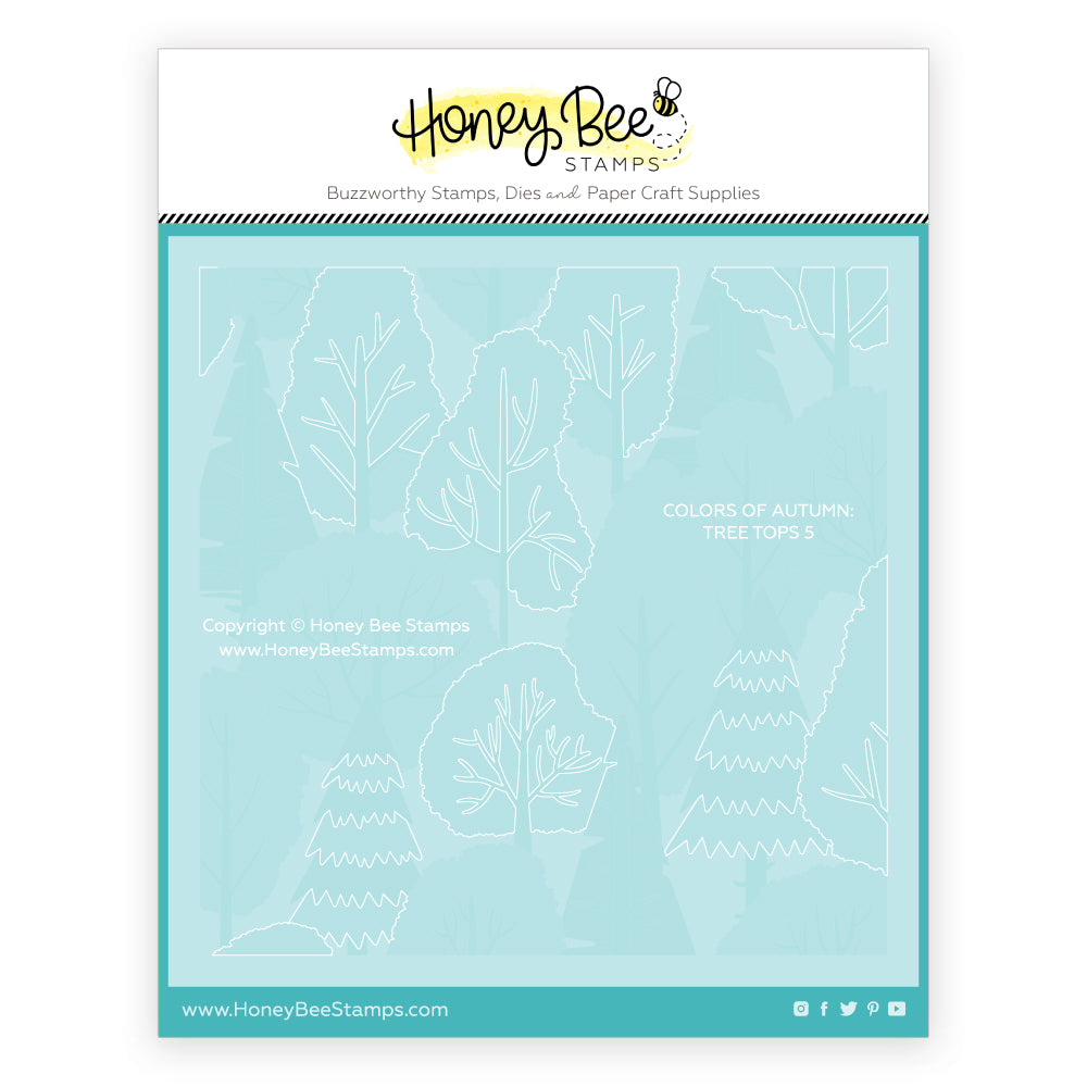 Colors Of Autumn - Set of 6 - 6"x6" Background Stencils