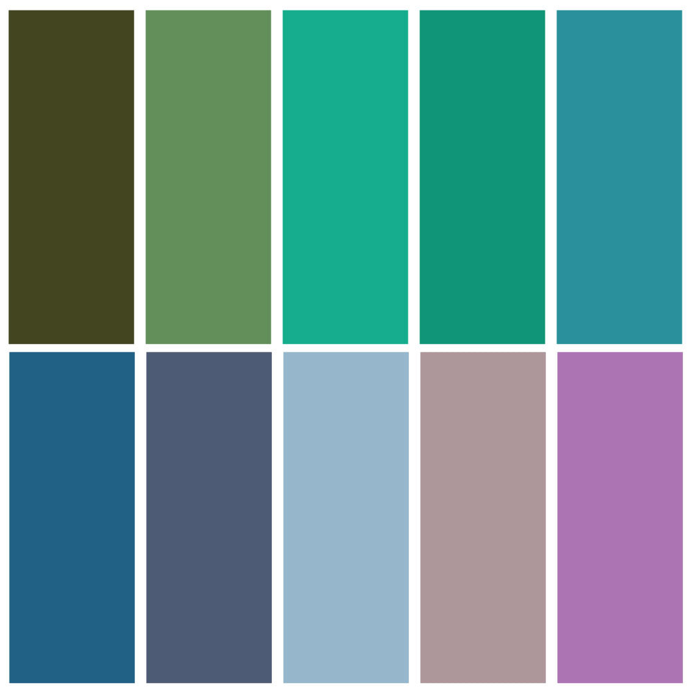 DMC Embroidery Thread Bundle - Cool Collection