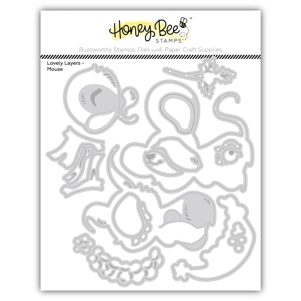 Lovely Layers: Cute Mouse - Honey Cuts Stand-Alone Dies