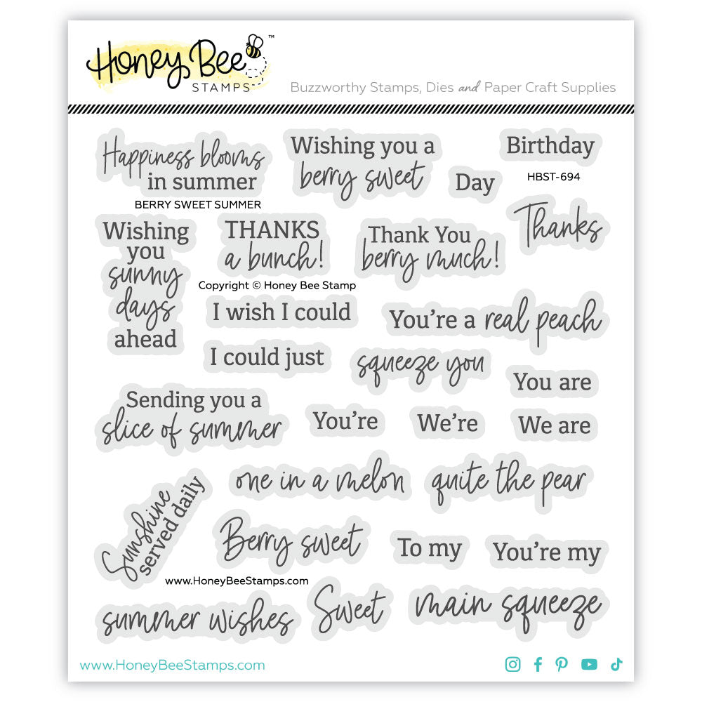 Berry Sweet Summer - 6x6 Photopolymer Stamp Set
