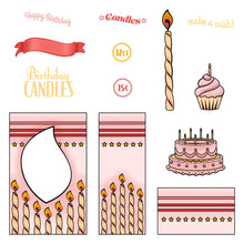 Birthday Candle VGCB Add-On 6x6 Stamp Set