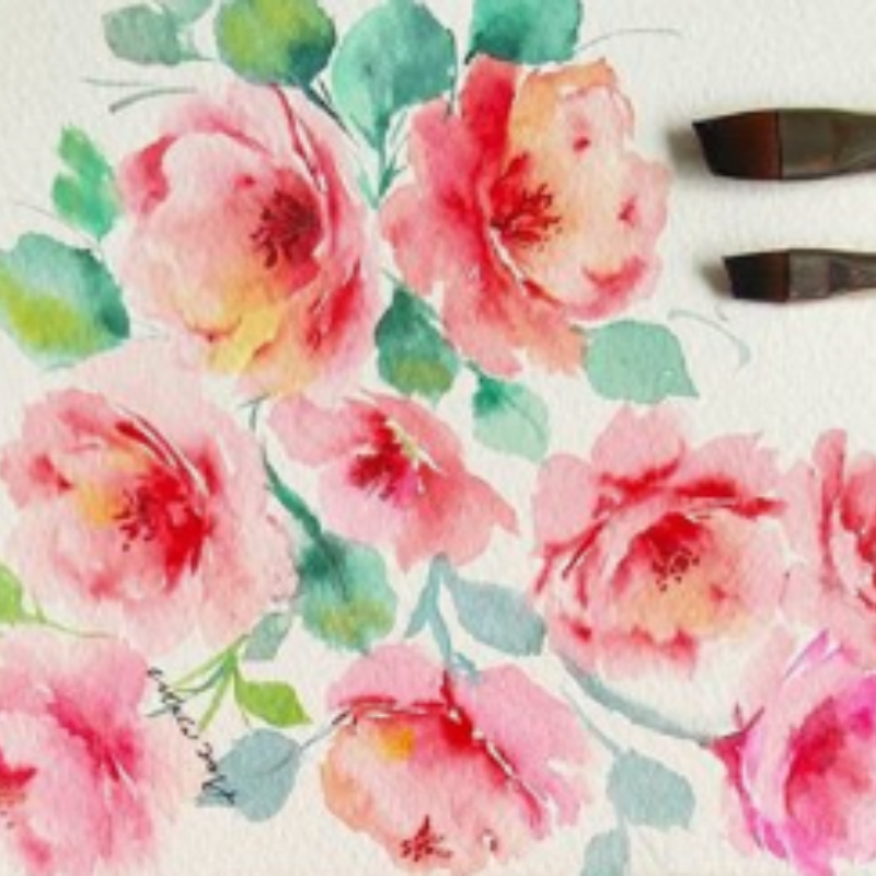 SilverBrush™ Crystal™ Mini Oval Mop Brush Size 1/8 Inch - Crystal Golden Taklon Paint Brush for Water-Based Media