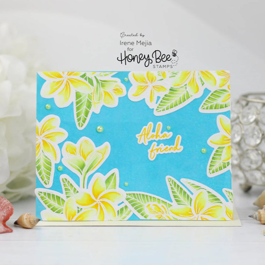 Paradise Plumeria - Set of 6 - 6"x6" Coordinating Stencils