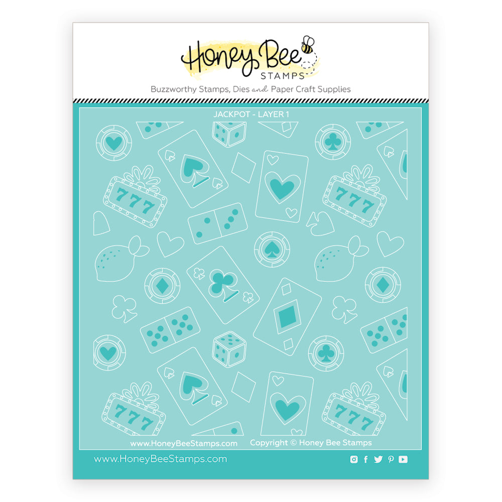 Jackpot Stencil and Coordinating Die Bundle