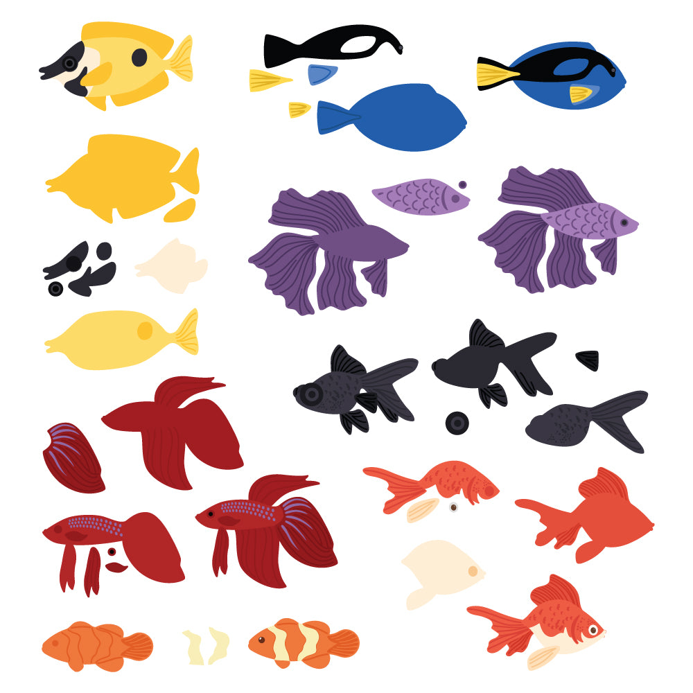 Lovely Layers: Fish - Honey Cuts - Stand-Alone Dies