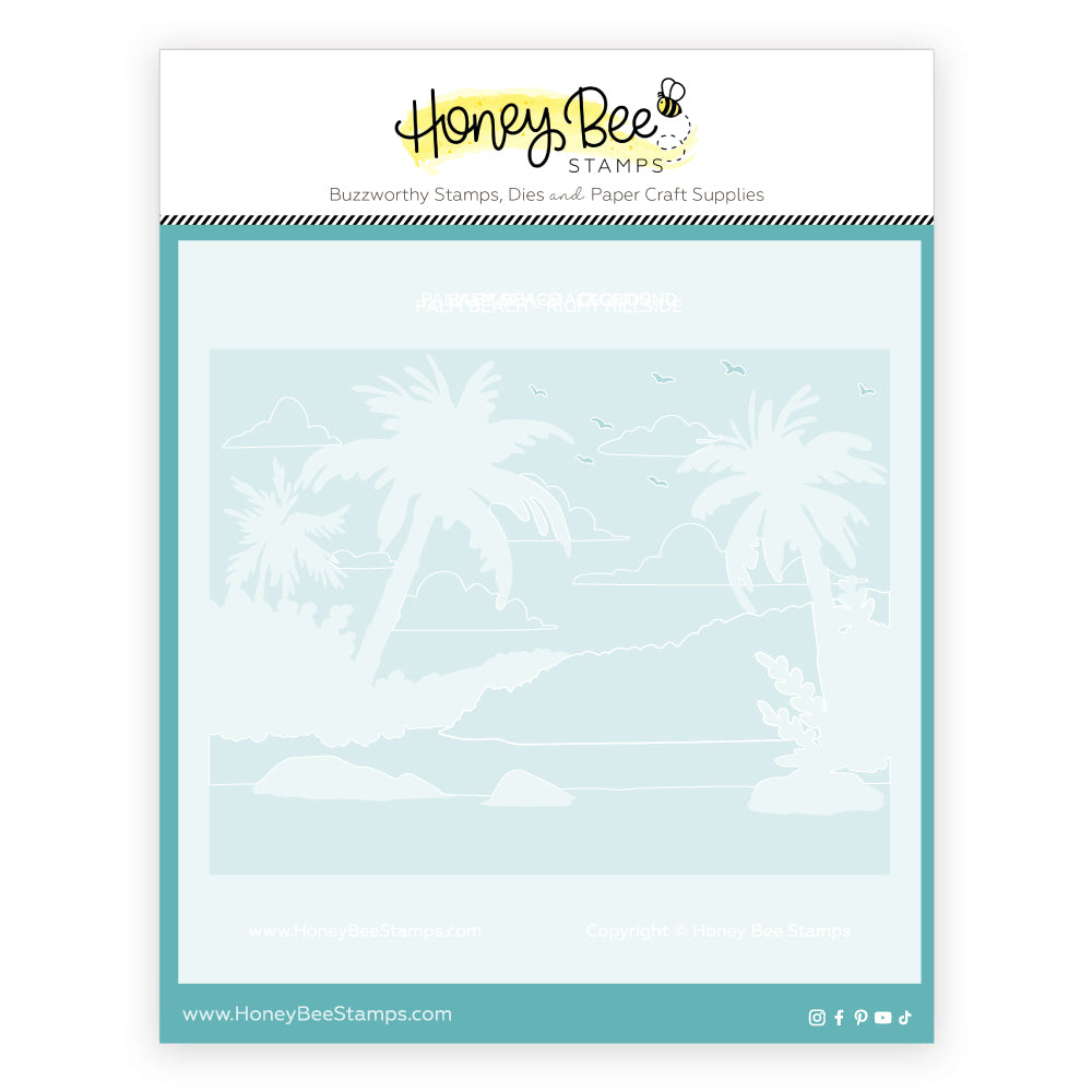 Palm Beach - Set of 6 - 6"x6" Coordinating Stencils