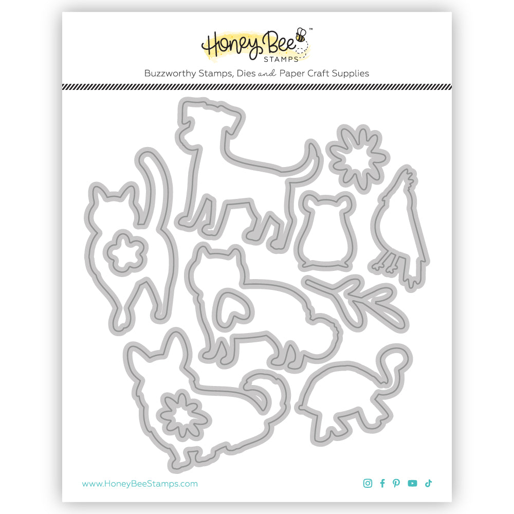 Pet Friends - Honey Cuts - Coordinating Dies