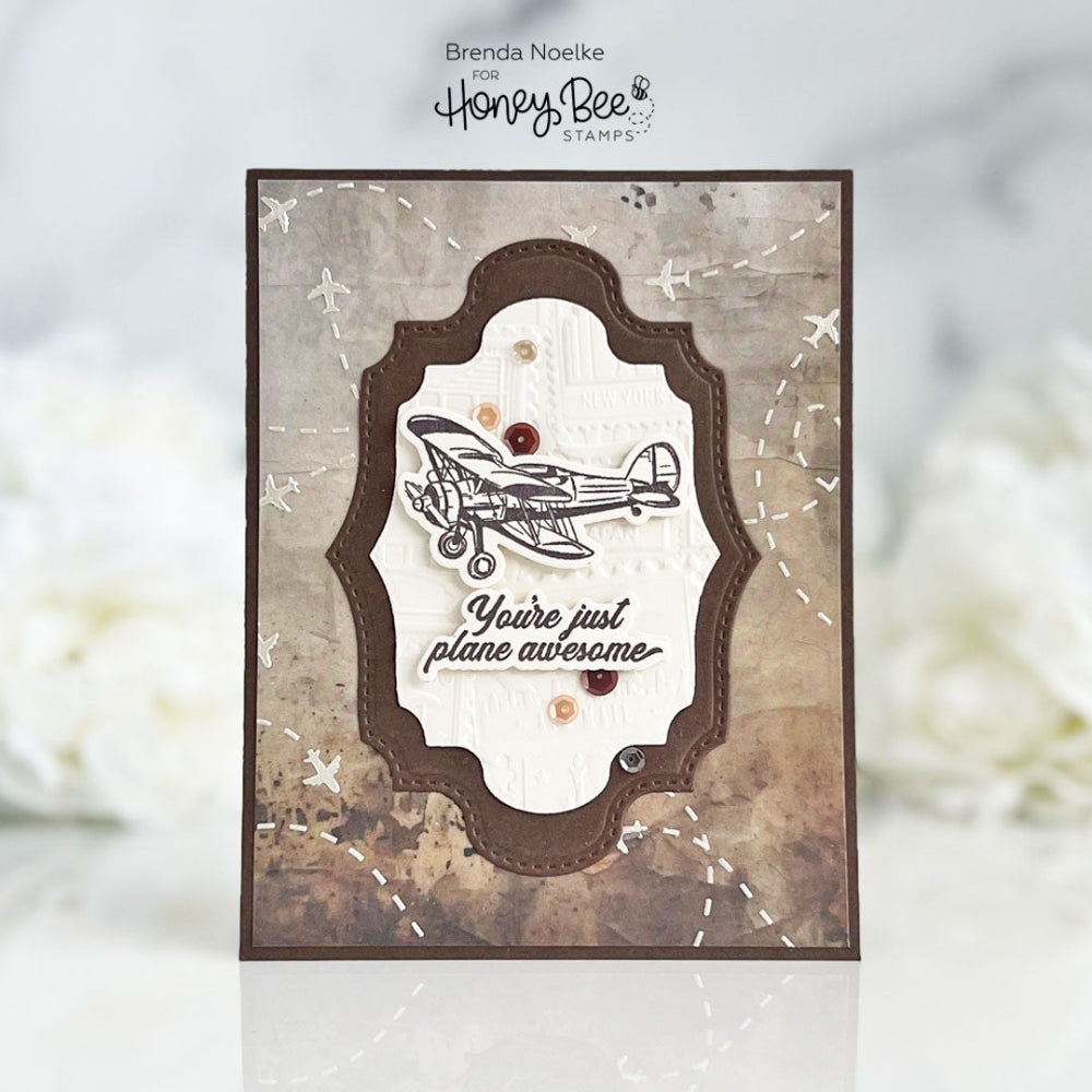 Plane Awesome - 6x6 Photopolymer Stamp Set