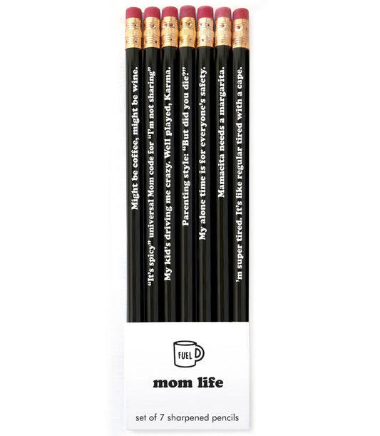 Mom Life Pencil Set