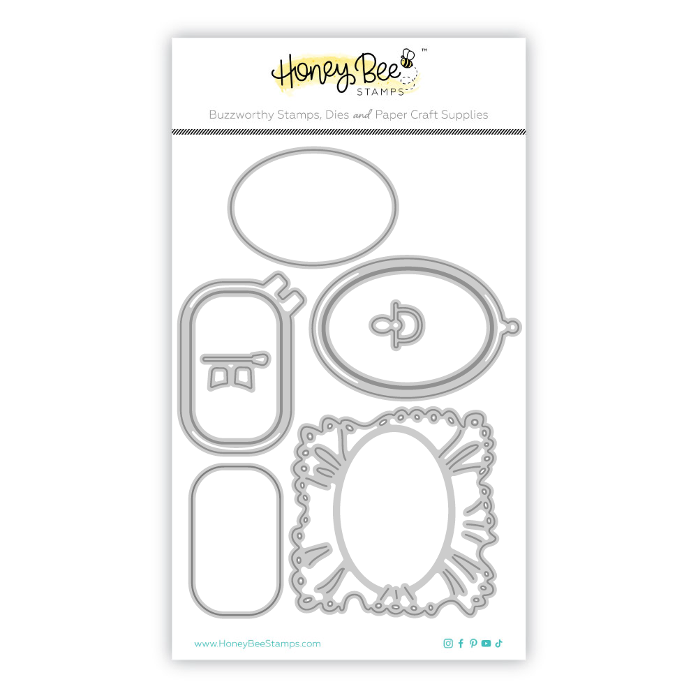 Lovely Layers: Shaped Embroidery Hoop - Honey Cuts - Stand-Alone Dies