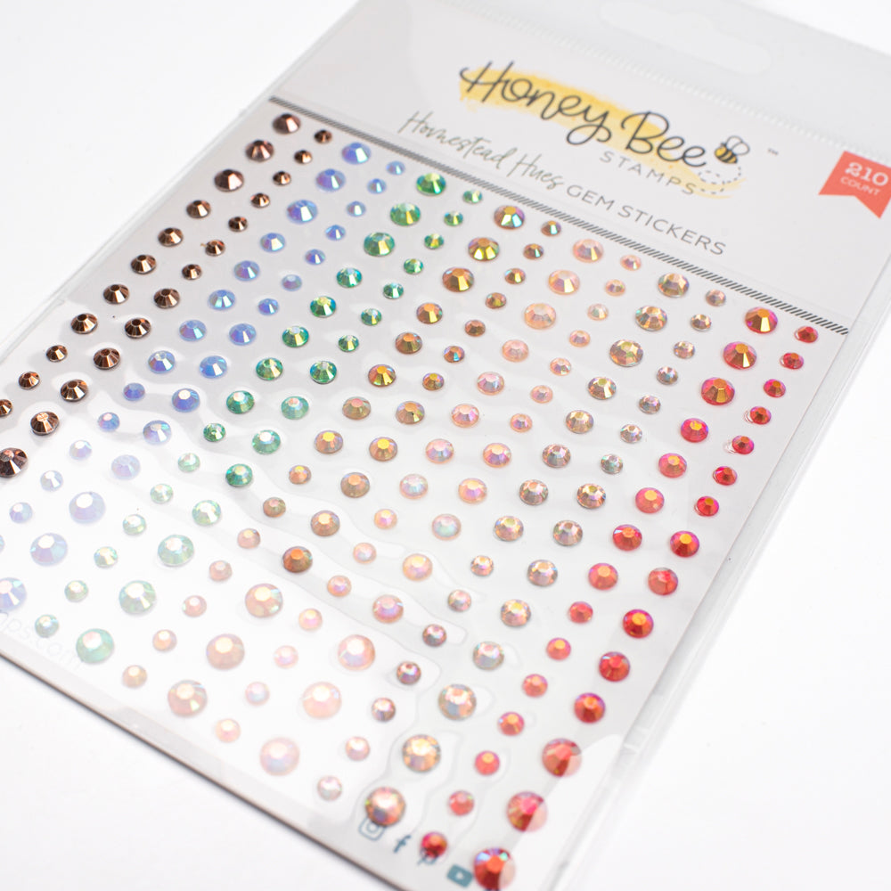 Homestead Hues Gem Stickers - 210 Count