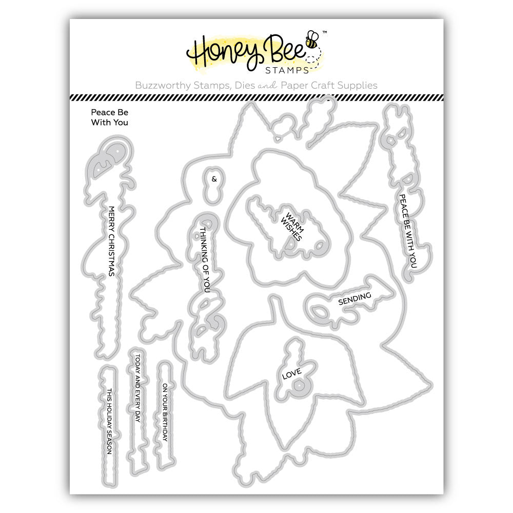 Peace Be With You - Honey Cuts Coordinating Dies