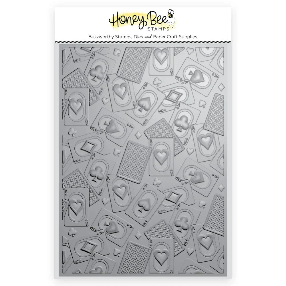 Aces - 3D Embossing Folder - Honey Bee Stamps