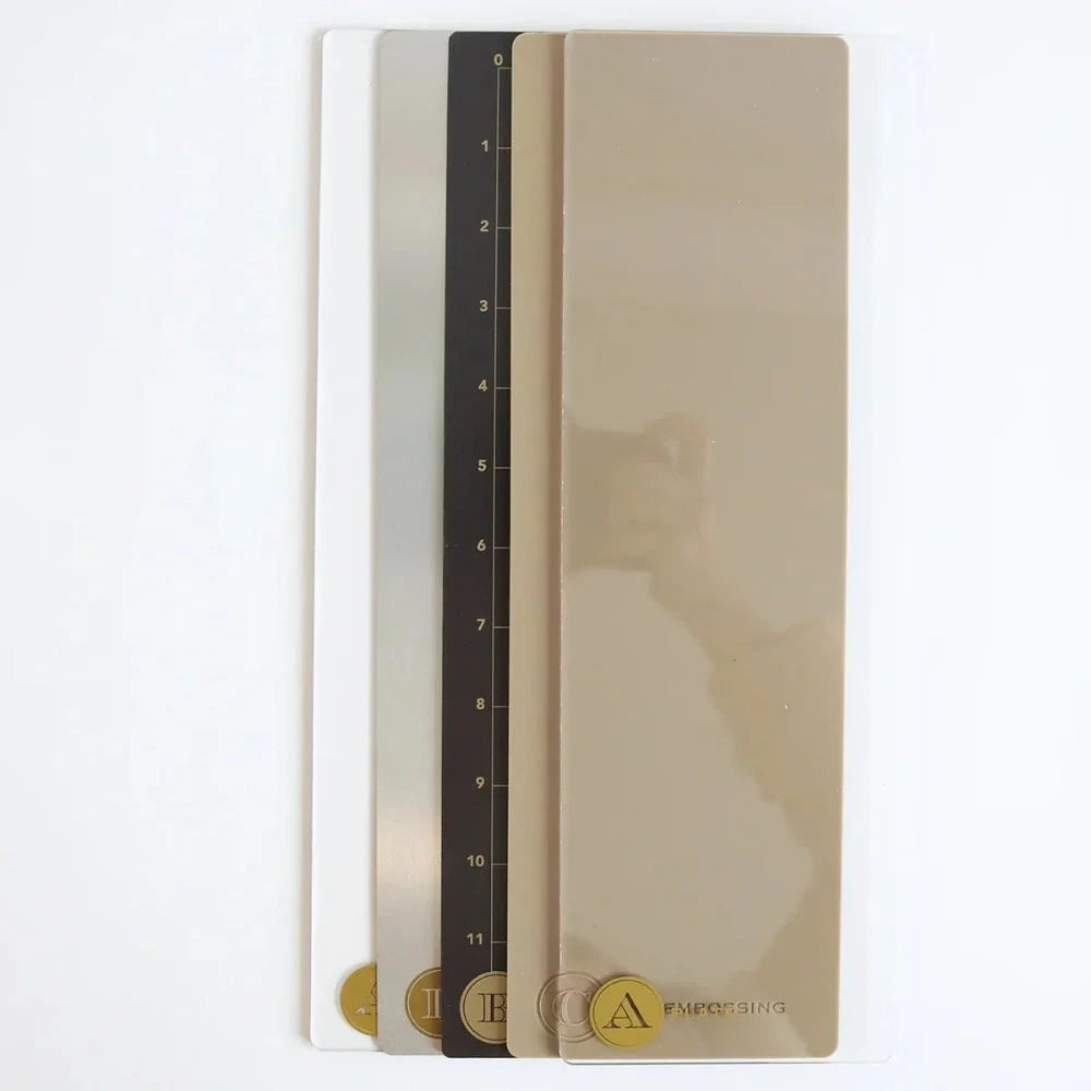 Anna Griffin Empress Mini 4.25" x 13" Full Plate Set - Magnetic Plate, Shim, Embossing Mat & More - Honey Bee Stamps