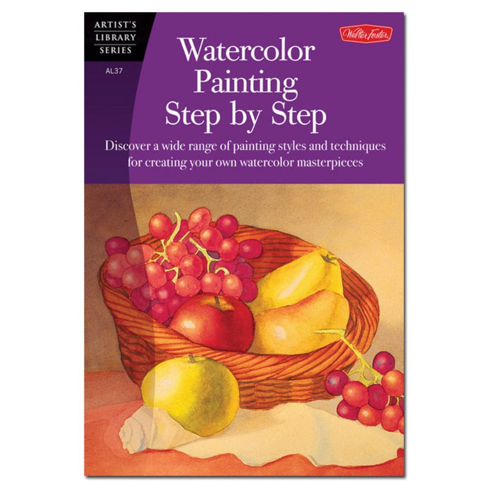 Artist's Library Series: Watercolor Painting Step By Step - Paperback - Honey Bee Stamps