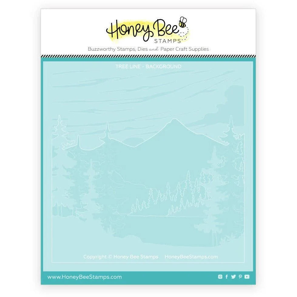 At The Lake - Set Of 6 - 6"x6" Layering Stencils - Honey Bee Stamps