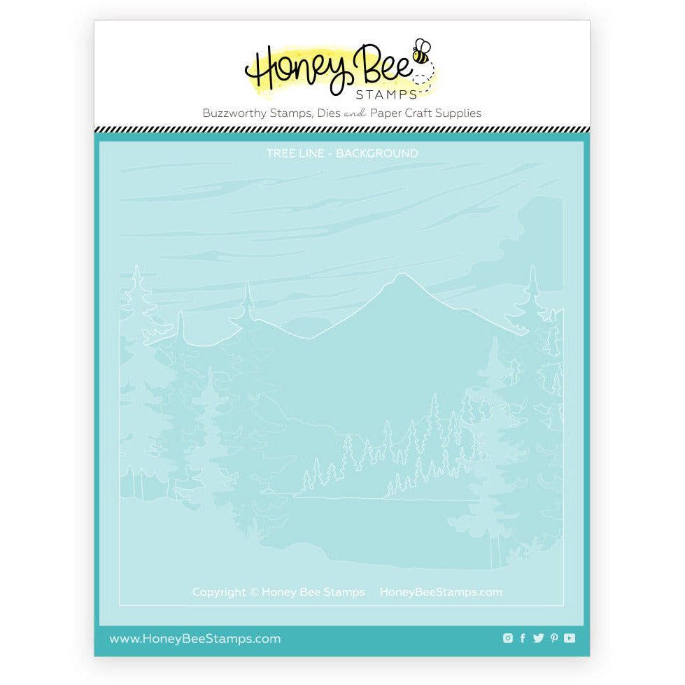 At The Lake Set Of 6 Layering Stencils - Honey Bee Stamps