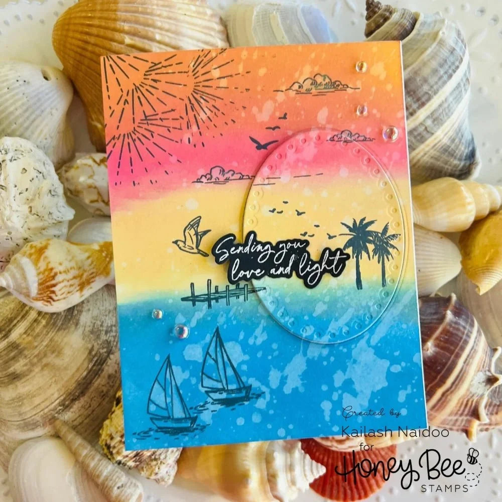 Be the Light - 4x6 Photopolymer Stamp Set - Honey Bee Stamps