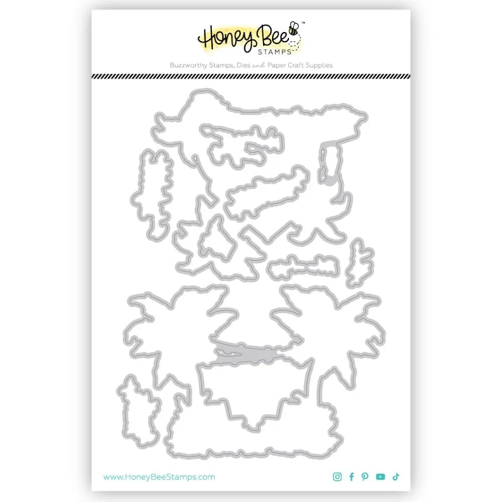 Beach Please - Honey Cuts - Coordinating Dies - Honey Bee Stamps