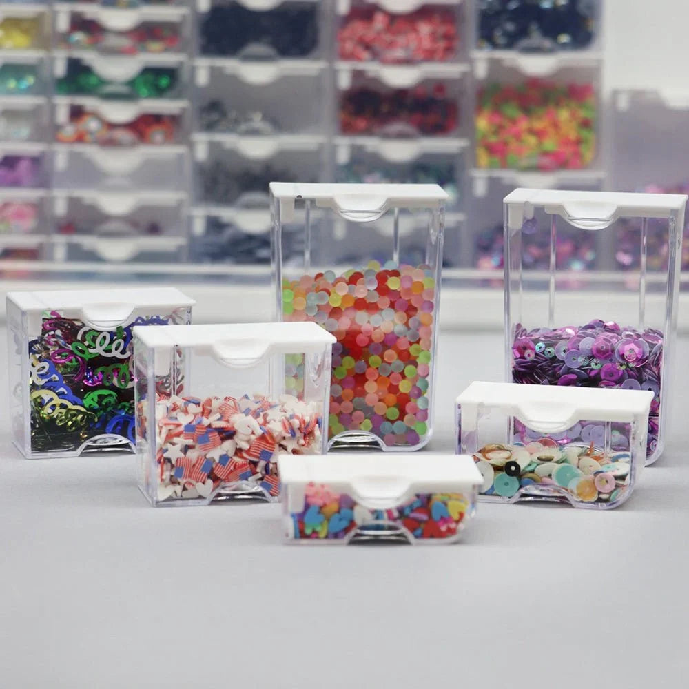 Bead and Embellishment Storage Containers - Medium / Set of 5 - Honey Bee Stamps