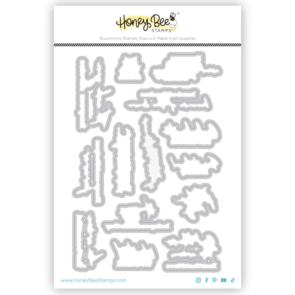 Because Of The Brave - Honey Cuts - Coordinating Dies - Honey Bee Stamps