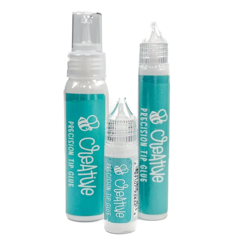 Bee Creative Easy Squeeze Precision Tip Glue - .5oz - Dries Clear - Our Original Formula! - Honey Bee Stamps
