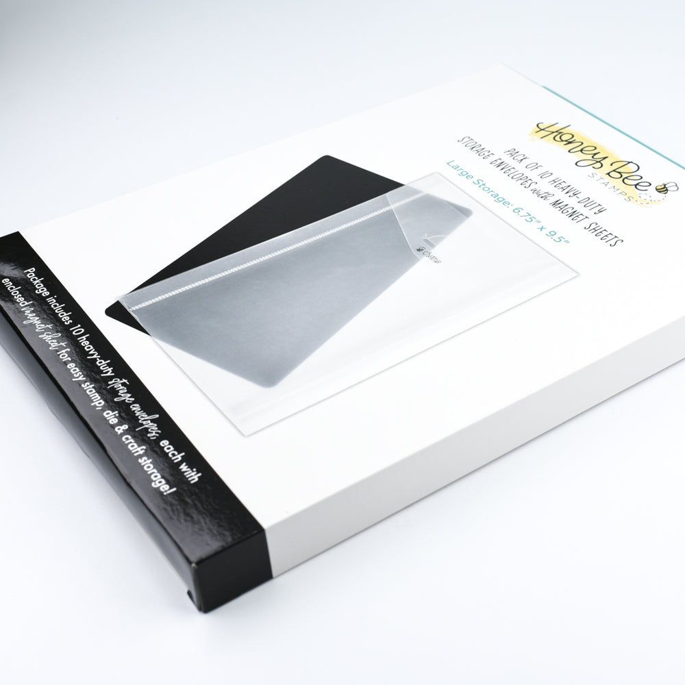 Bee Creative - Large Storage Pockets with Magnets 6.75" x 9.5" - Honey Bee Stamps