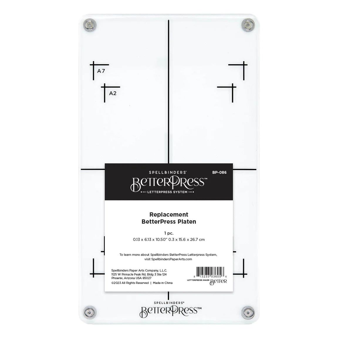 BetterPress Replacement Platen by Spellbinders – Honey Bee Stamps