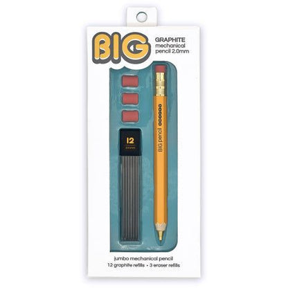 Big Graphite Mechanical Pencil With Refills and Erasers - Honey Bee Stamps