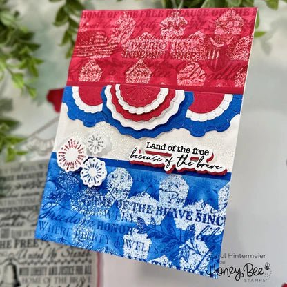 Big Pickup: Americana Add on - 6x8 Photopolymer Stamp Set - Honey Bee Stamps