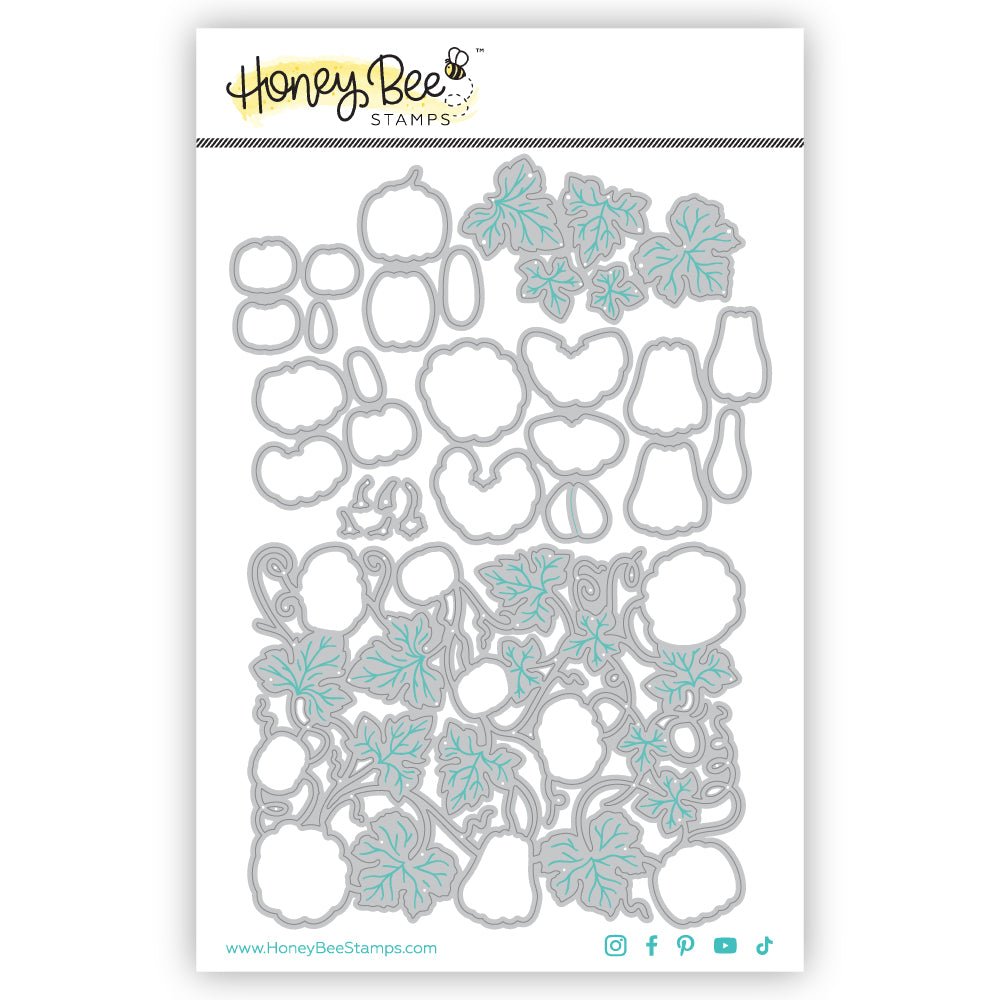 Bold Background: Pumpkin Patch - Honey Cuts - Stand - Alone Dies - Honey Bee Stamps
