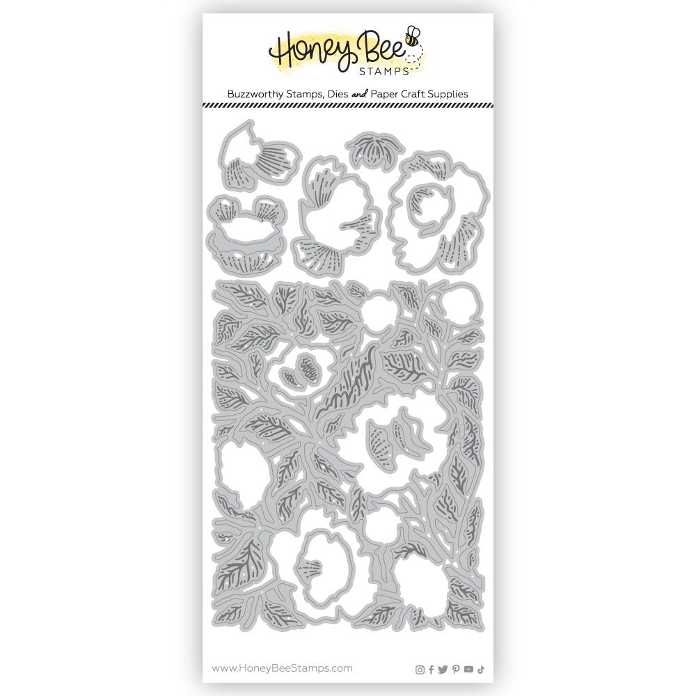 Bold Backgrounds: Vintage Roses - Honey Cuts - Honey Bee Stamps