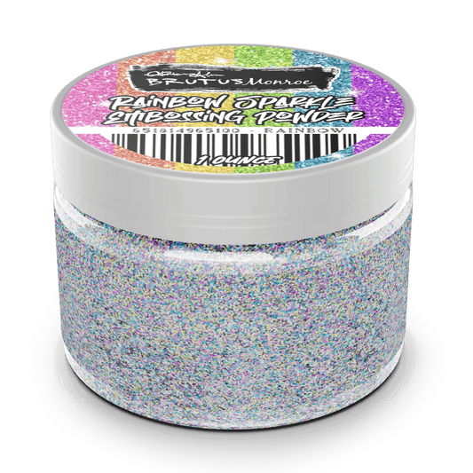 Brutus Monroe Embossing Powder - Rainbow Sparkle - Honey Bee Stamps