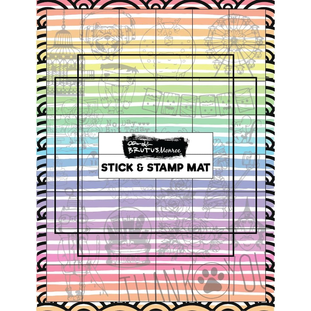 Brutus Monroe Limited Edition Stick and Stamp Mat - Honey Bee Stamps