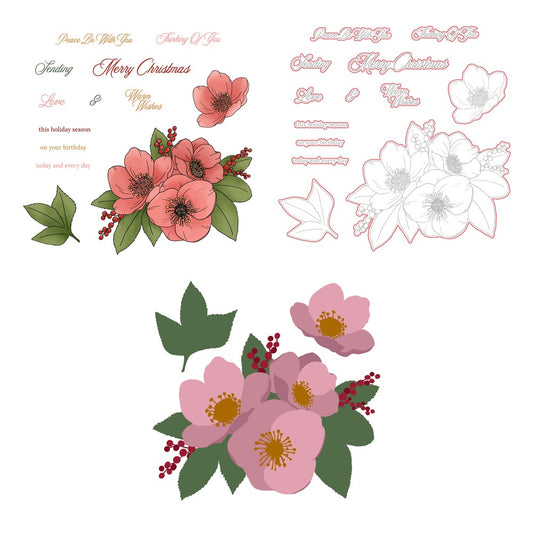 Peace Be With You Stamp Set, Honey Cuts, and Stencil Bundle