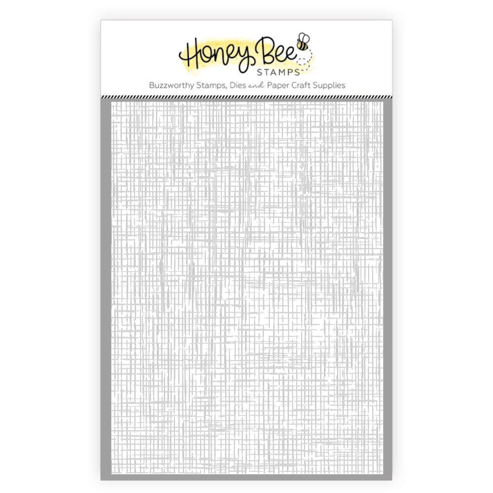 Burlap 3D Embossing Folder - Honey Bee Stamps
