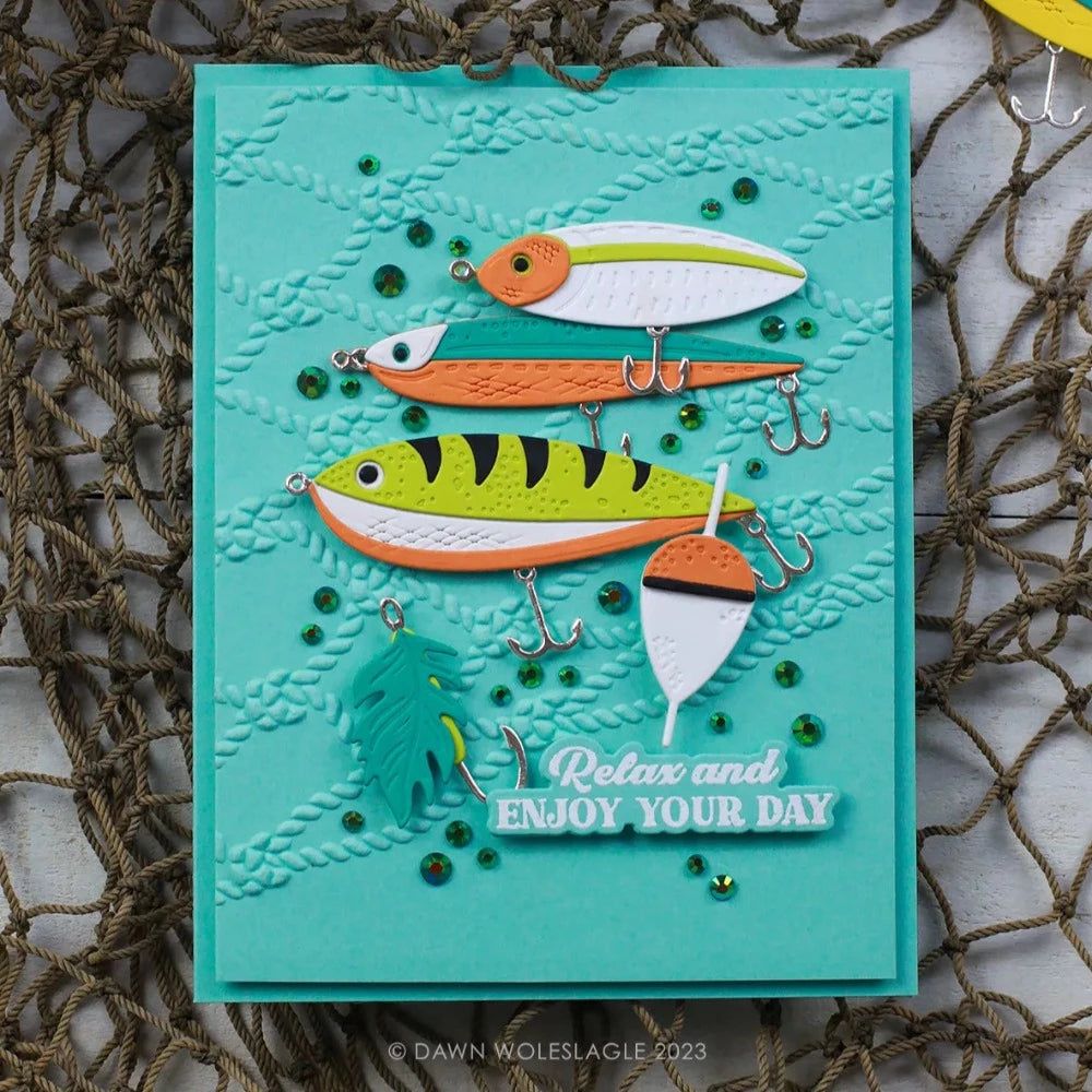 Cast Away 3D Embossing Folder by Dawn Woleslagle - Honey Bee Stamps