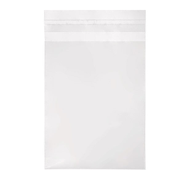 White stand-up pouch on a white background