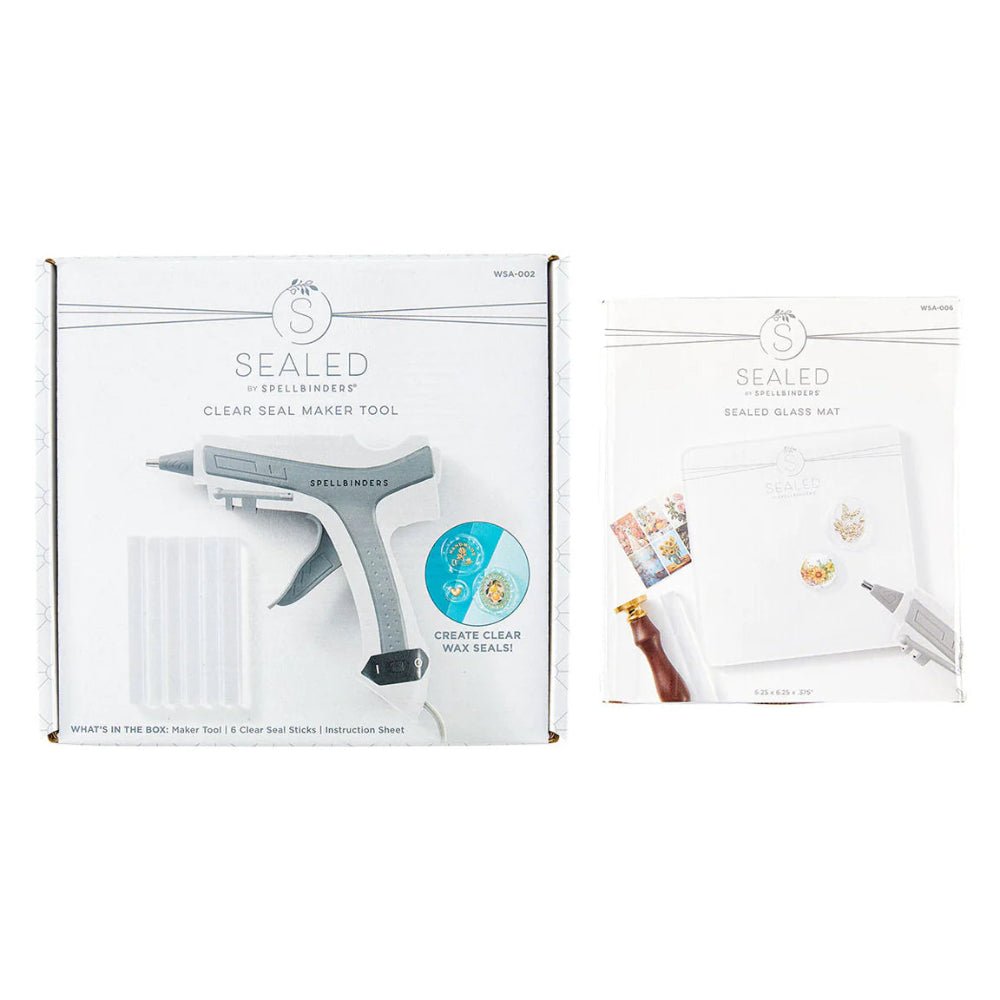 Clear Seal Maker Tool & Glass Mat Bundle from the Clear Seal Maker Tool Collection by Spellbinders - Honey Bee Stamps