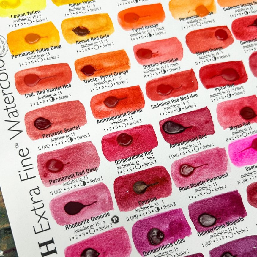 Daniel Smith Fine Watercolor 66 Color Dot - Card - Honey Bee Stamps