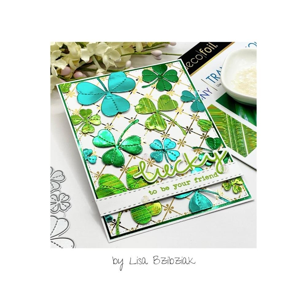 Deco Foil Color Of Harmony Transfer Foils - Shades Of Green 20 pc - Honey Bee Stamps