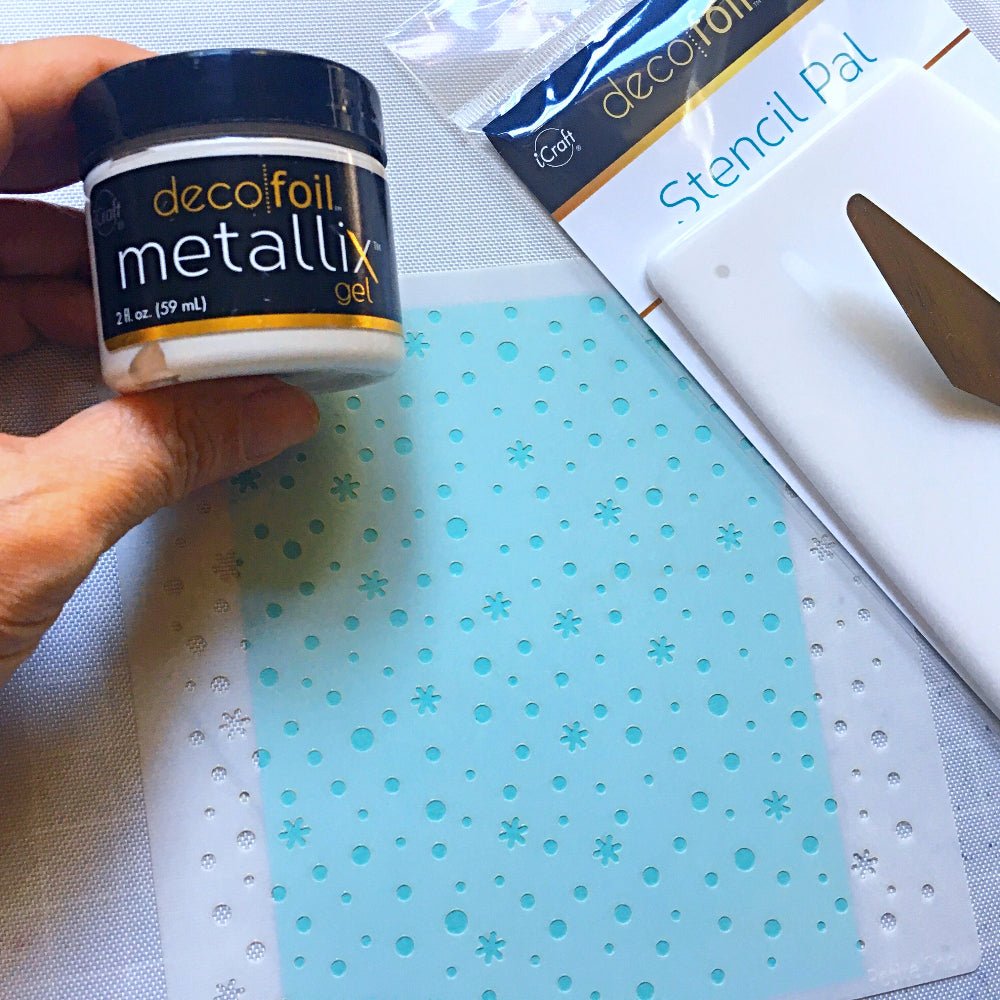 Decofoil Stencil Pal - 2 Piece Set of Large Surface Palette Knives - Honey Bee Stamps