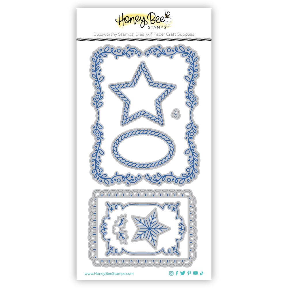 Decorative Star Layering Frames - Honey Cuts - Stand - Alone Dies - Honey Bee Stamps