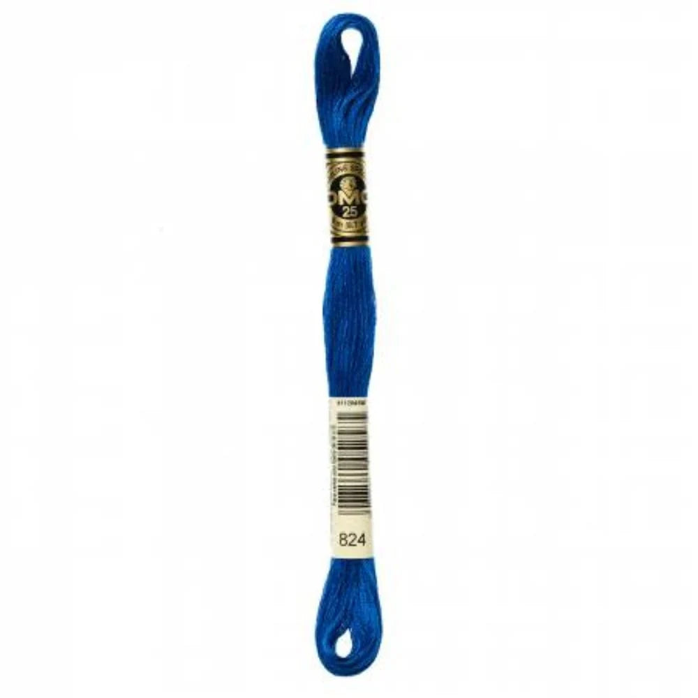 DMC Embroidery Floss, 6 - Strand - Blue Very Dark 824 - Honey Bee Stamps