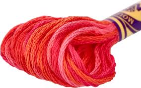 DMC Embroidery Floss, 6 - Strand Multi - Color Variations - Wild Fire - Honey Bee Stamps