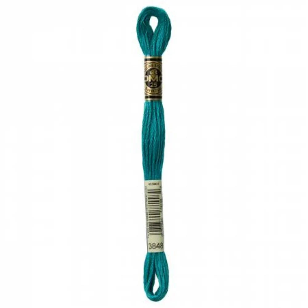 DMC Embroidery Floss, 6 - Strand - Teal Green 3848 - Honey Bee Stamps